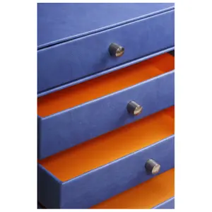 Opbergdoos met 4 lades van Italiaans kunstleer Rhodia Rhodia image-2