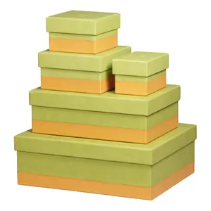 Italian faux leather nesting boxes Rhodia Rhodiarama (x5) image-0