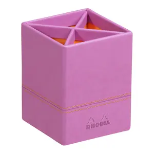 Pojemnik na długopisy z imitacji skóry włoskiej Rhodia image-0