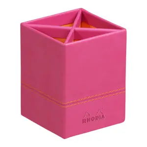 Pojemnik na długopisy z imitacji skóry włoskiej Rhodia image-0