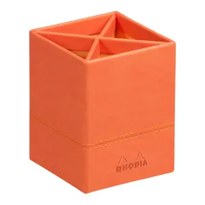 Pojemnik na długopisy z imitacji skóry włoskiej Rhodia image-0