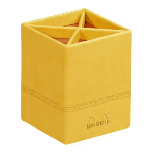Pennhållare av italienskt konstläder Rhodia image-0
