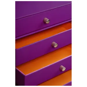 Opbergdoos met 4 lades van Italiaans kunstleer Rhodia Rhodia image-2
