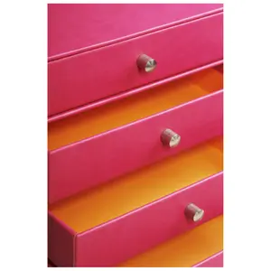Opbergdoos met 4 lades van Italiaans kunstleer Rhodia Rhodia image-1