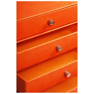 Opbergdoos met 4 lades van Italiaans kunstleer Rhodia Rhodia image-1