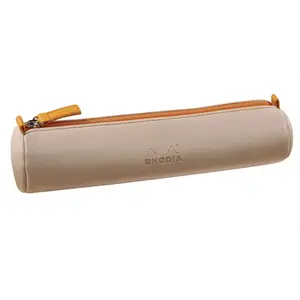 Estuche redonda de simil cuero italiano Rhodia image-0