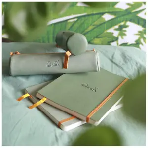 Astuccio rotondo in simile cuoio italiano Rhodia image-2