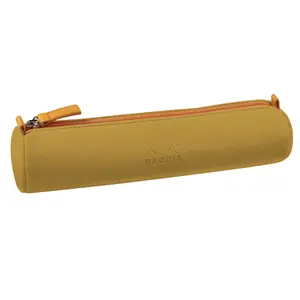 Trousse ronde simili cuir italien Rhodia image-0