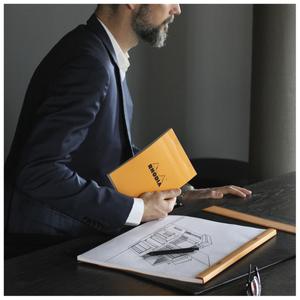 80-sheet plain stapled notepad Rhodia N°16 image-4