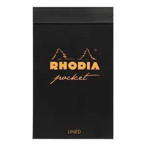 Zszywany notatnik z nagłówkiem 40f z liniaturą 80 g w opakowaniu Rhodia Classic image-0