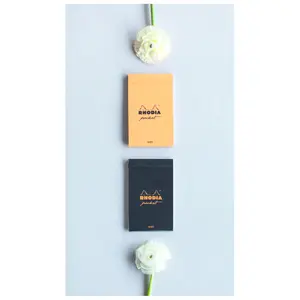Stapled notepad 40f lined Rhodia Classic image-2