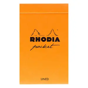 Stapled notepad 40f lined Rhodia Classic image-0