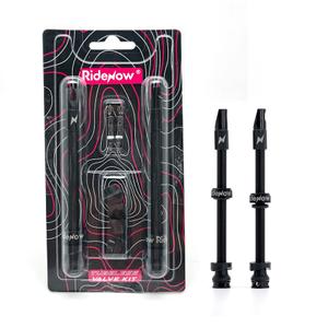 Ventil pro bezdušové pneumatiky s víčkem Ridenow FV Presta (x2) image-1