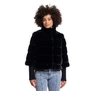 Dames nepbontjas met hoge kraag Rino & Pelle Feline