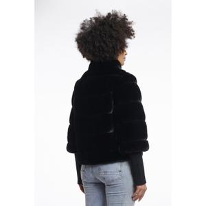 Dames nepbontjas met hoge kraag Rino & Pelle Feline image-2