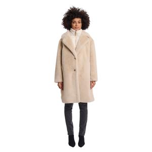 Faux fur coat with removable collar for women Rino & Pelle Geesje