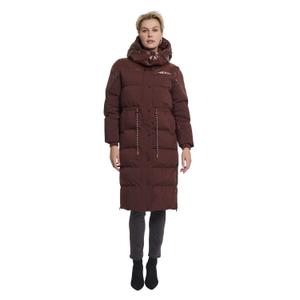 Long padded coat with removable hood for women Rino & Pelle Davino