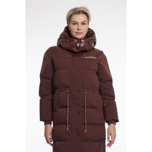 Long padded coat with removable hood for women Rino & Pelle Davino image-2