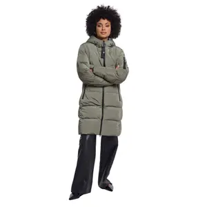 Women's long hooded down jacket Rino & Pelle Jade image-0