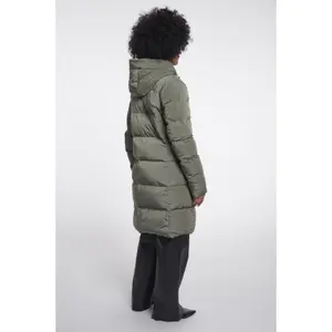 Women's long hooded down jacket Rino & Pelle Jade image-3