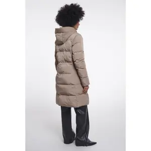 Women's long hooded down jacket Rino & Pelle Jade image-2