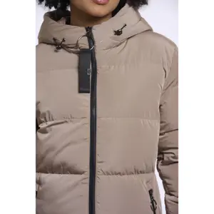 Women's long hooded down jacket Rino & Pelle Jade image-3
