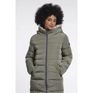 Women's long hooded down jacket Rino & Pelle Keilafur image-1