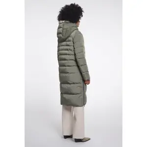 Women's long hooded down jacket Rino & Pelle Keilafur image-3