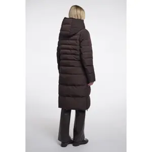 Women's long hooded down jacket Rino & Pelle Keilafur image-1