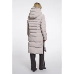 Women's long hooded down jacket Rino & Pelle Keilafur image-1