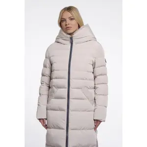 Women's long hooded down jacket Rino & Pelle Keilafur image-3