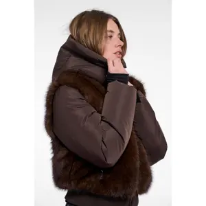 Women's Fur-lined Puffer Jacket Rino & Pelle Vanesa image-3