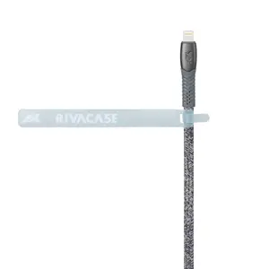 Nylon-geflecht Lightning/USB-C-Kabel Rivacase ENG PS6107 GR12 image-2