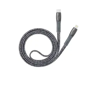 Nylon-geflecht Lightning/USB-C-Kabel Rivacase ENG PS6107 GR12 image-3