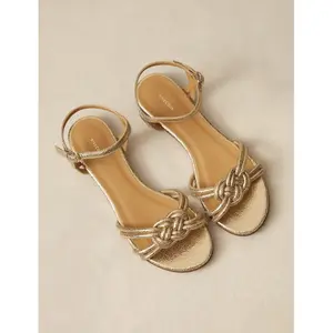 Cracked Leather Sandals Women Rivecour n°112 image-1