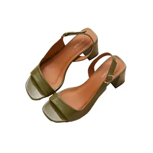 Glossy Leather Sandals Women's Rivecour n°674