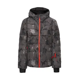 Chłopięca kurtka narciarska Rossignol Poly Down Camo PR image-0