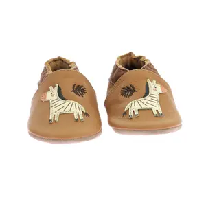 Baby boy slippers Robeez Jungle Zebra image-2