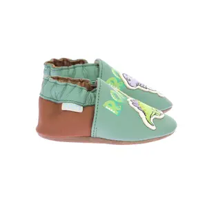 Baby boy slippers Robeez Roar image-0