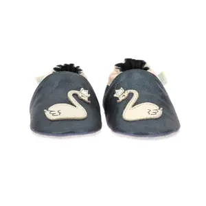 Baby girl slippers Robeez Swan image-2