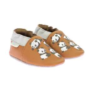 Baby girl slippers Robeez Pandi image-0