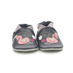 Girl's slippers Robeez So Shiny Swan image-4