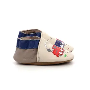 Baby boy slippers Robeez Funny Train image-1