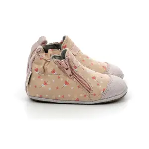 Baby girl slippers Robeez Festive Hearts image-0