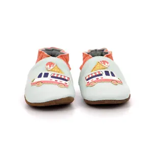 Baby girl slippers Robeez Ice Cream Bus image-4