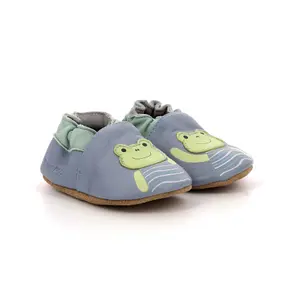 Baby boy slippers Robeez Froggy Rain image-0