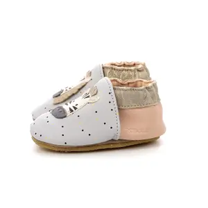 Baby girl slippers Robeez Cute Zebra Crepe image-3