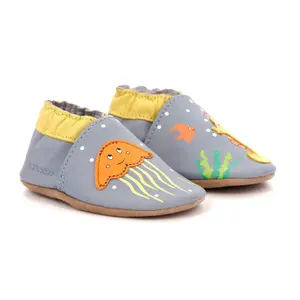 Baby boy slippers Robeez Seabed image-1