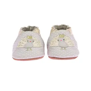 Baby girl slippers Robeez Peacock Season image-3