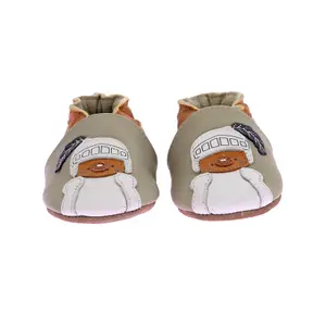 Baby boy slippers Robeez Helmet Bear image-3